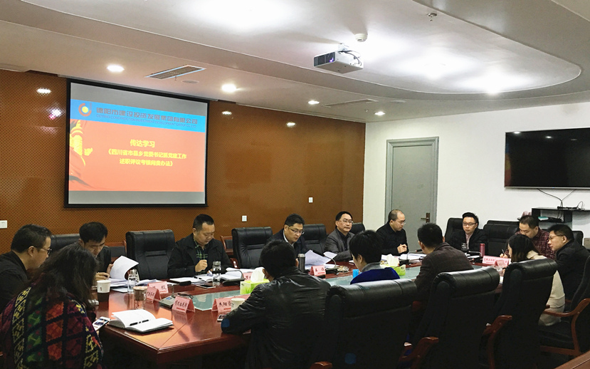 集團公司傳達(dá)學(xué)習(xí)《四川省市縣鄉(xiāng)黨委書記抓黨建工作述職評議考核問責(zé)辦法》并簽訂《全面從嚴(yán)治黨主體責(zé)任書》