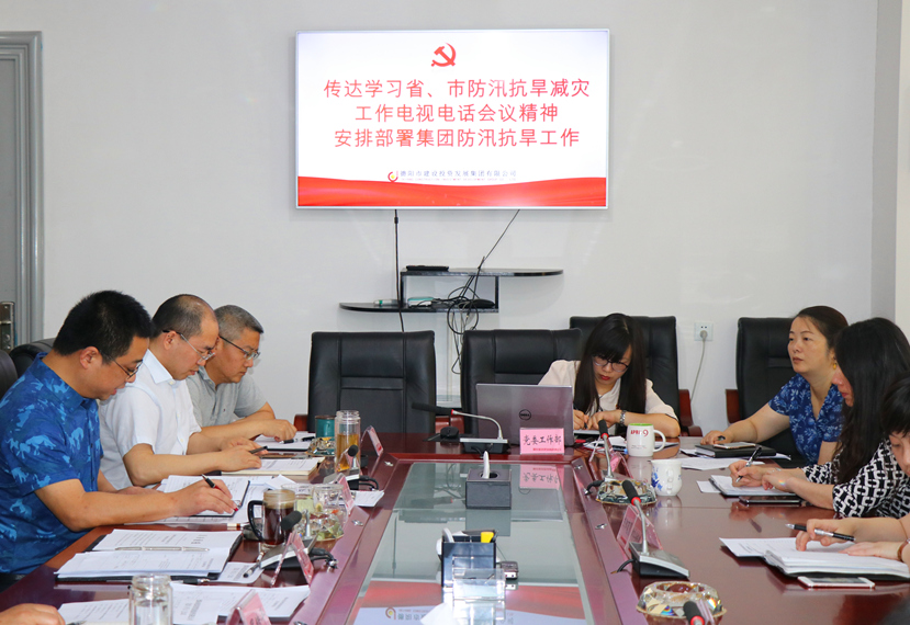 集團(tuán)公司召開黨委（擴(kuò)大）會，傳達(dá)學(xué)習(xí)省、市防汛抗旱減災(zāi)工作電視電話會議精神