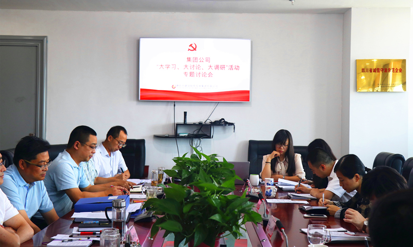 集團(tuán)公司黨委組織召開“大學(xué)習(xí)、大討論、大調(diào)研”專題討論會(huì)