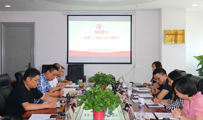 集團(tuán)公司黨委書記、董事長(zhǎng)姜俊宣講省委十一屆三次全會(huì)精神