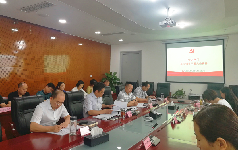 “不忘初心，牢記使命”——集團(tuán)公司傳達(dá)學(xué)習(xí)全市領(lǐng)導(dǎo)干部會(huì)議精神
